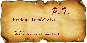 Prokop Terézia névjegykártya